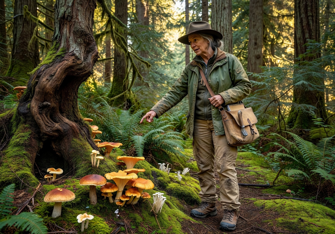 Portrait of June, mycologist and guide