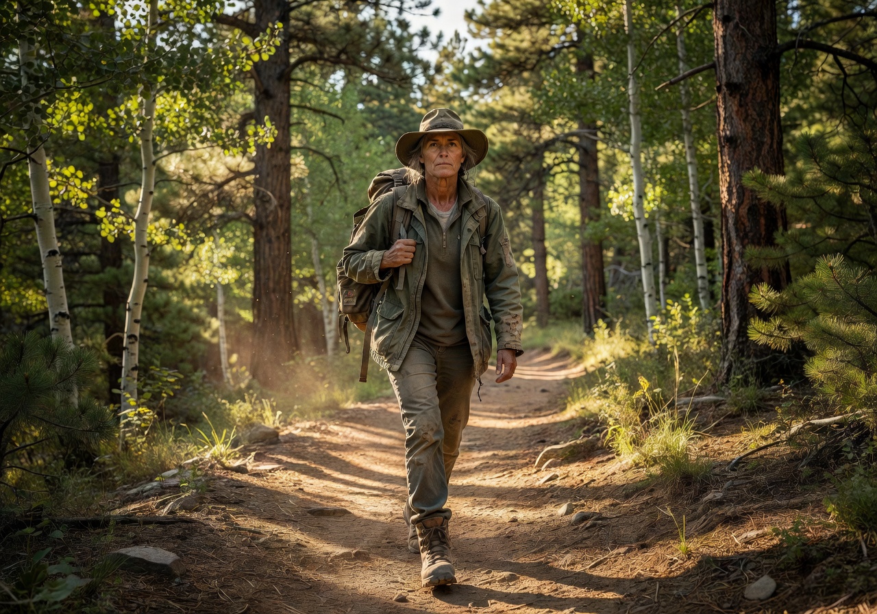 Portrait of Wren, trail steward and guide